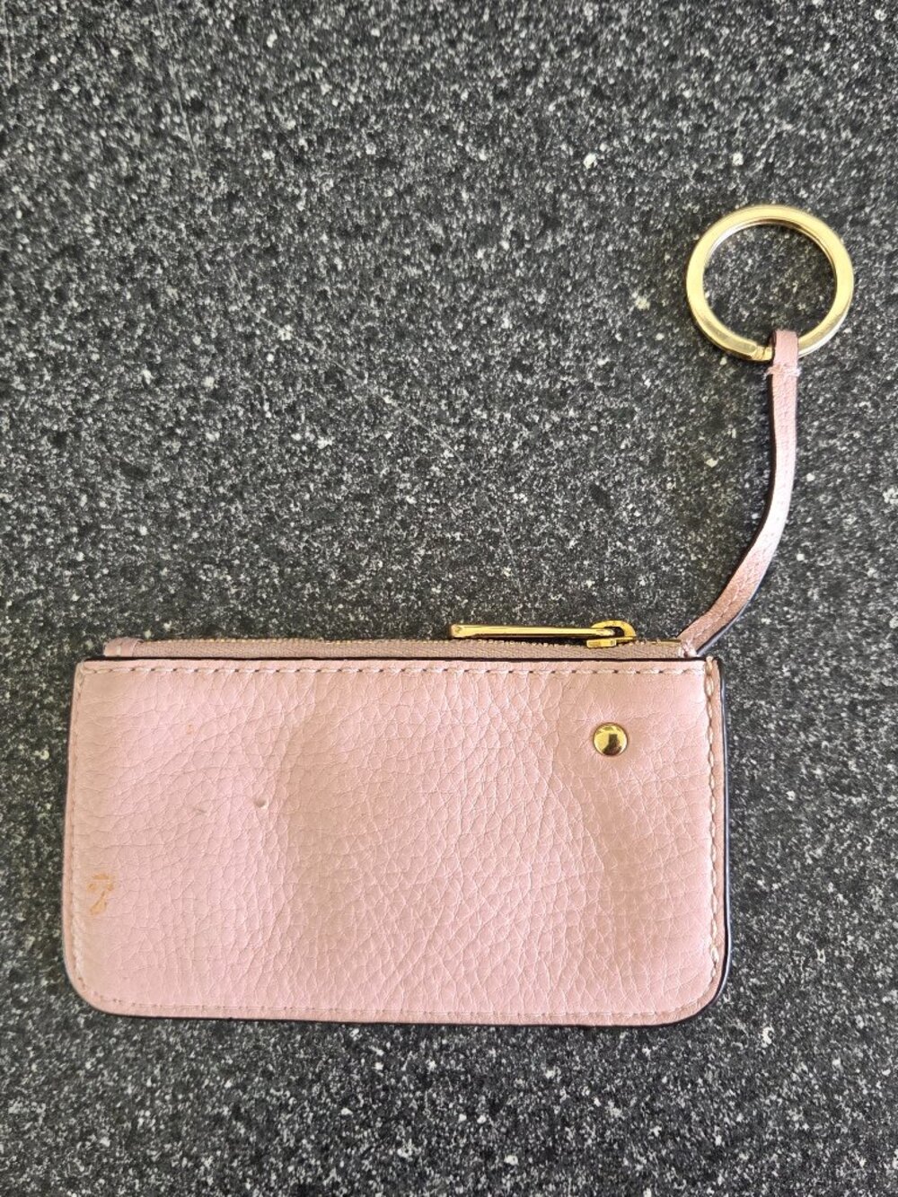 Michael Kors Pebble Leather Jet Set Travel Coin Wristlet Wallet LIGHT PINK - Picture 4 of 6